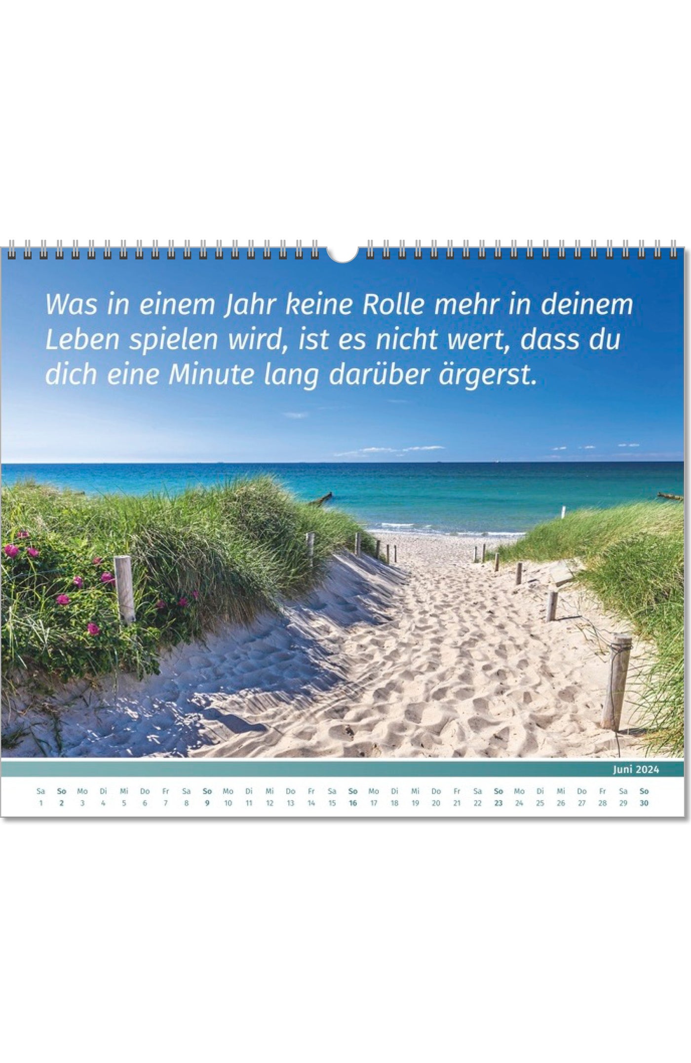Lebensfreude Inspirationen Kalender 2024 großer Wandkalender PAL Verlag Doris Wolf Rolf Merkle Fotokalender Innenseite Juni