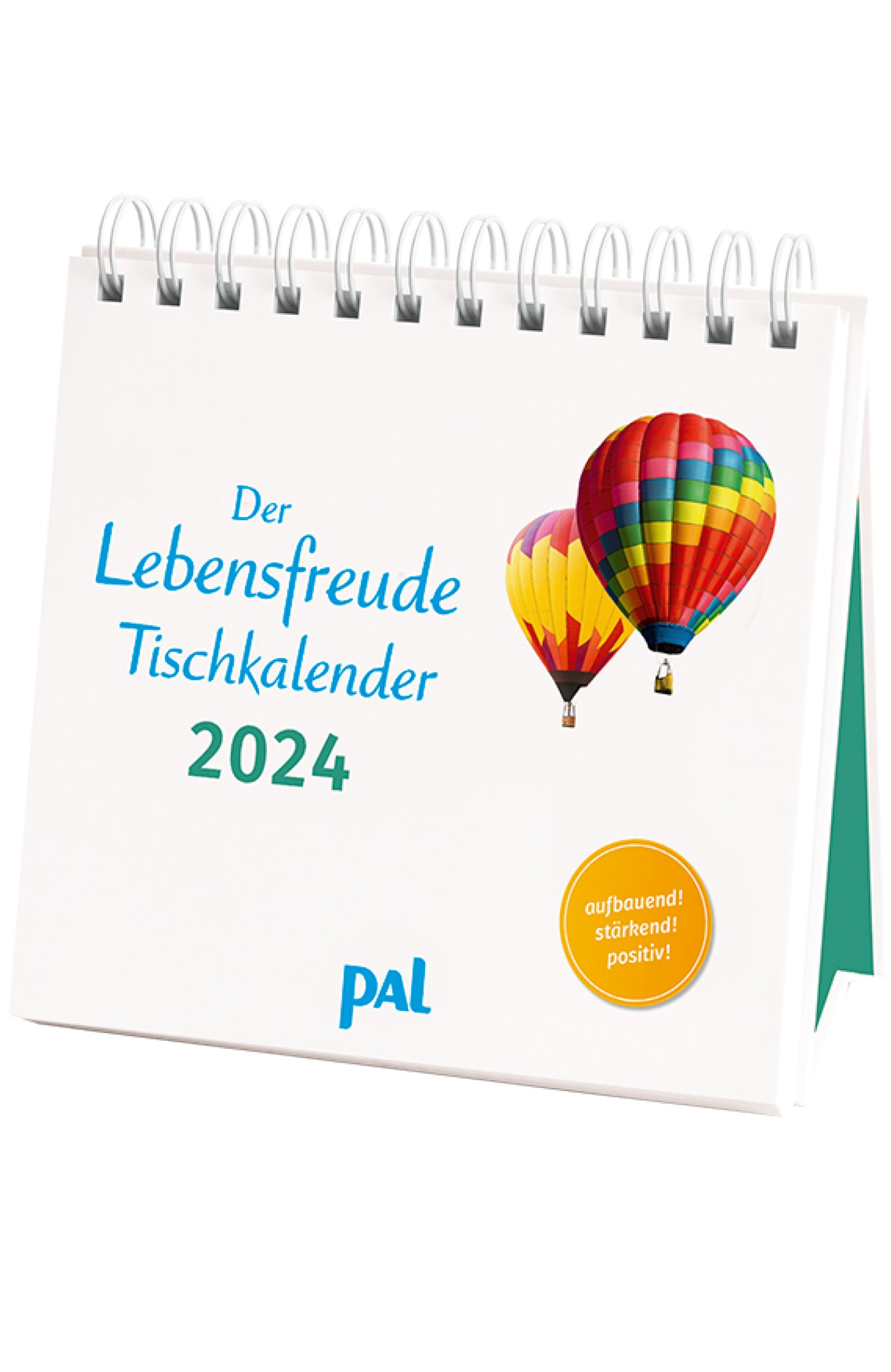 Lebensfreude-Tischkalender 2024 Aufstellkalender PAL Verlag Doris Wolf Rolf Merkle 3D