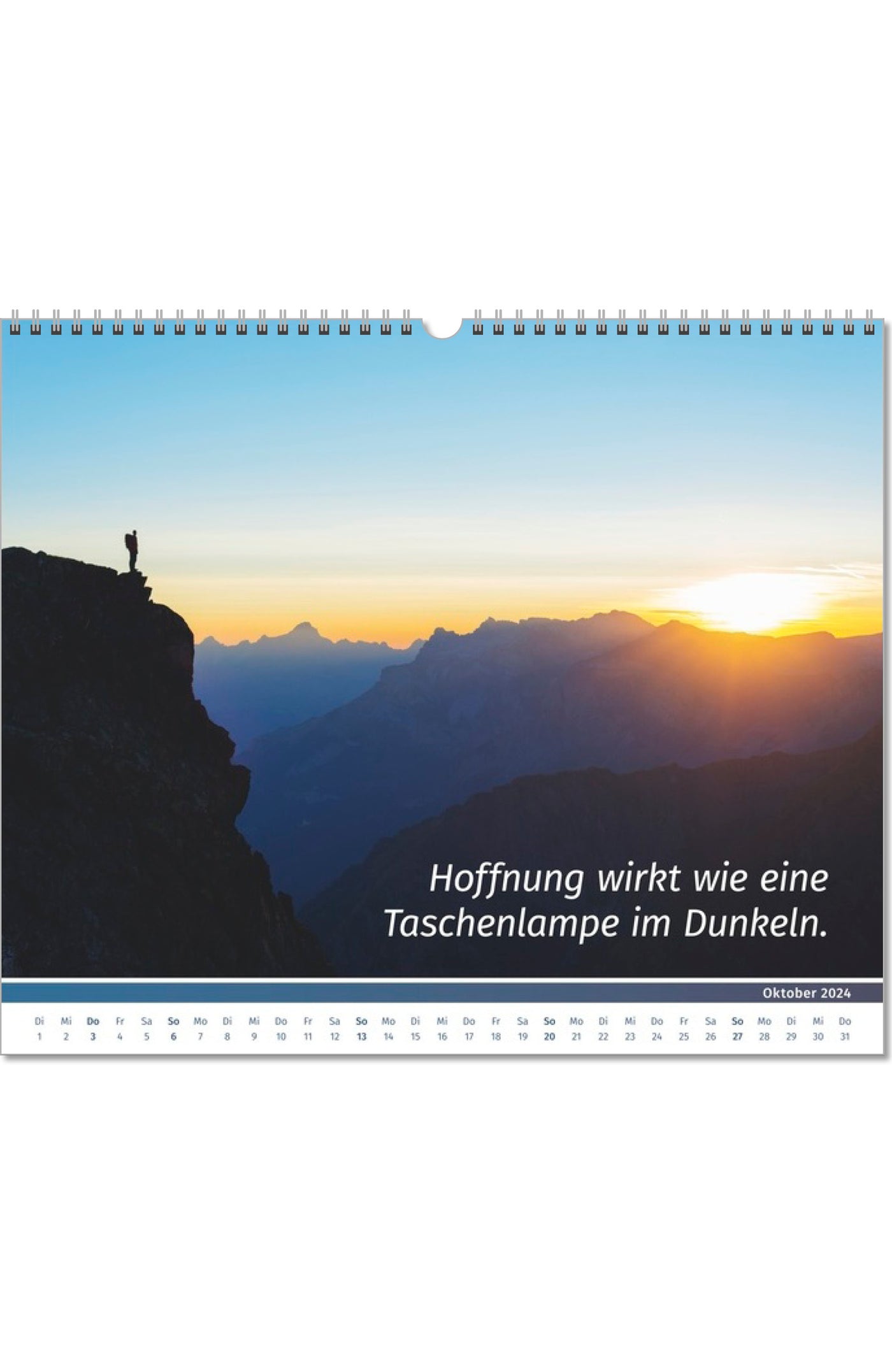 Lebensfreude Inspirationen Kalender 2024 großer Wandkalender PAL Verlag Doris Wolf Rolf Merkle Fotokalender Innenseite Oktober