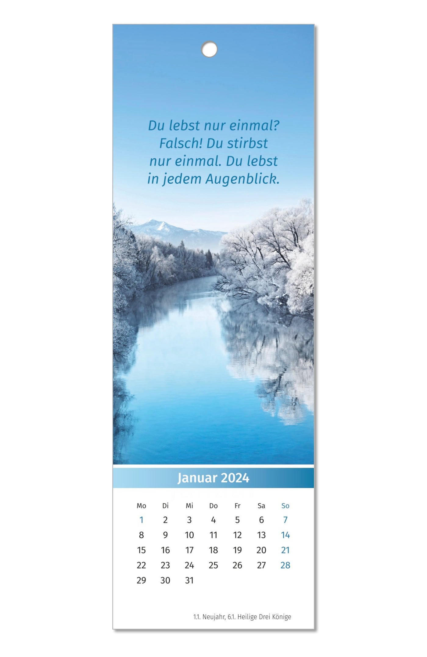 Der Lebensfreude Lesezeichen-Kalender 2024 PAL Verlag Doris Wolf Rolf Merkle Maja Guenther Inspiration Geschenk Lesen Innenseite