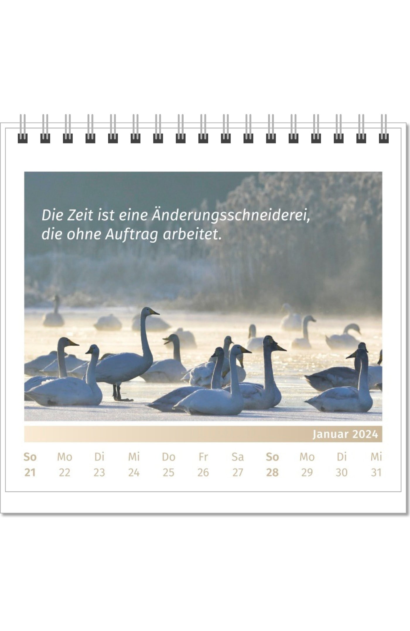 Lebensfreude-Tischkalender 2024 Aufstellkalender PAL Verlag Doris Wolf Rolf Merkle Innenseite Januar