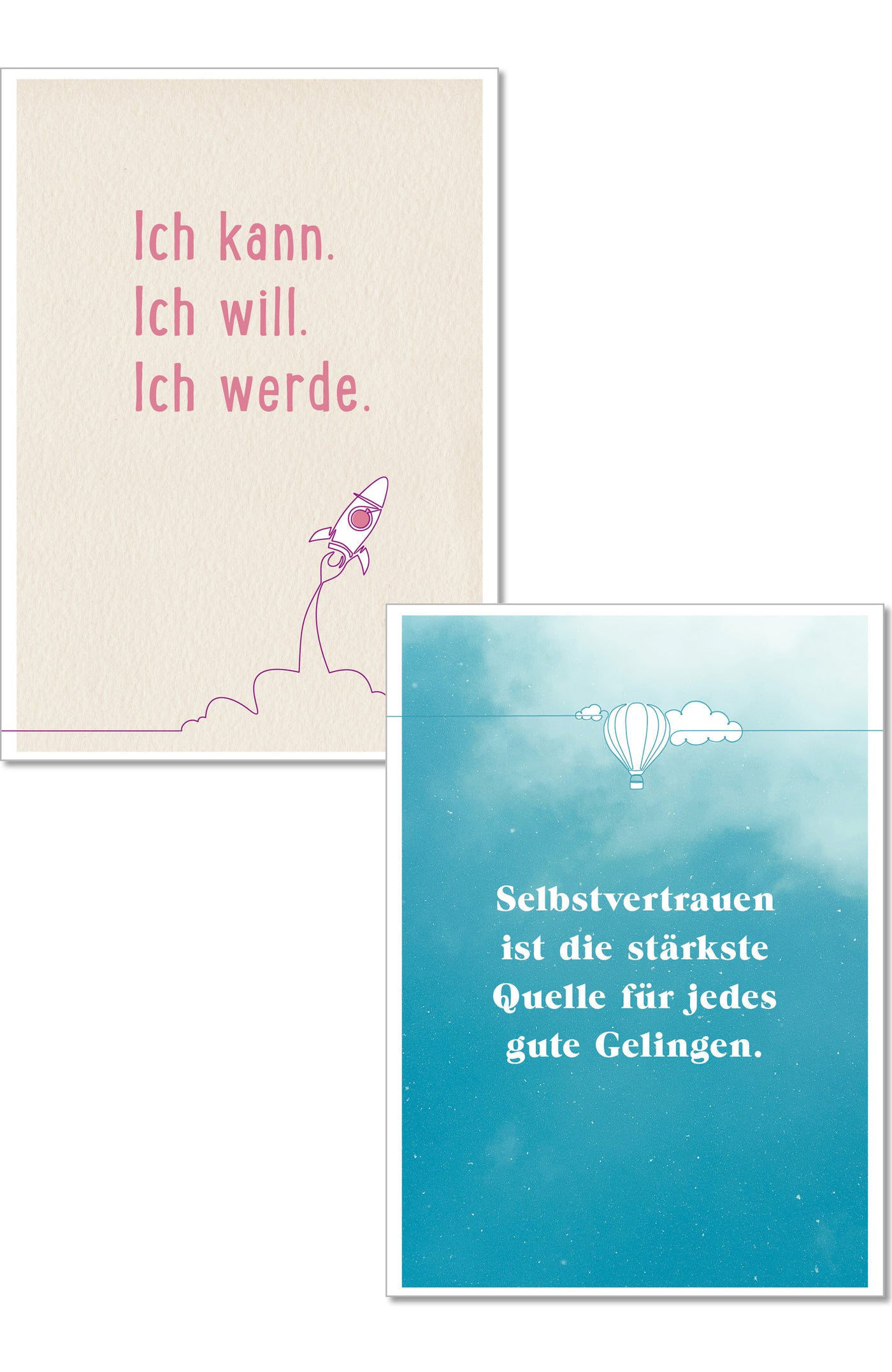 Lebensfreude Postkarten Postkartenbuch Spruch Zitat Denkanstöße Doris Wolf Rolf Merkle Maja Günther Illustration Oneline Geschenk Dekoration Ballon