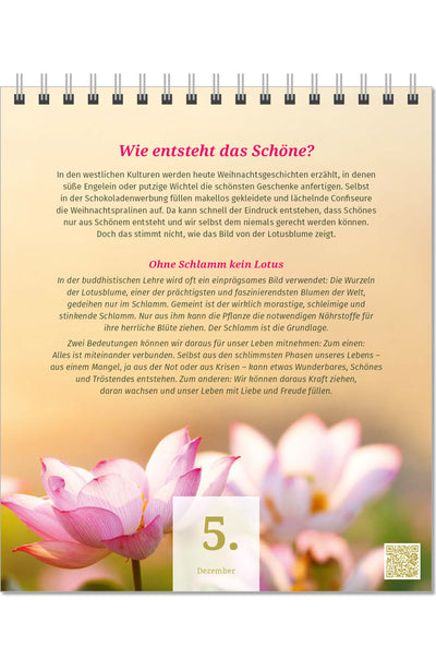 PAL Verlag Lebensfreude Adventskalender 2023 Denkanstöße Geschenk Inspiration Innenseite Tag 5