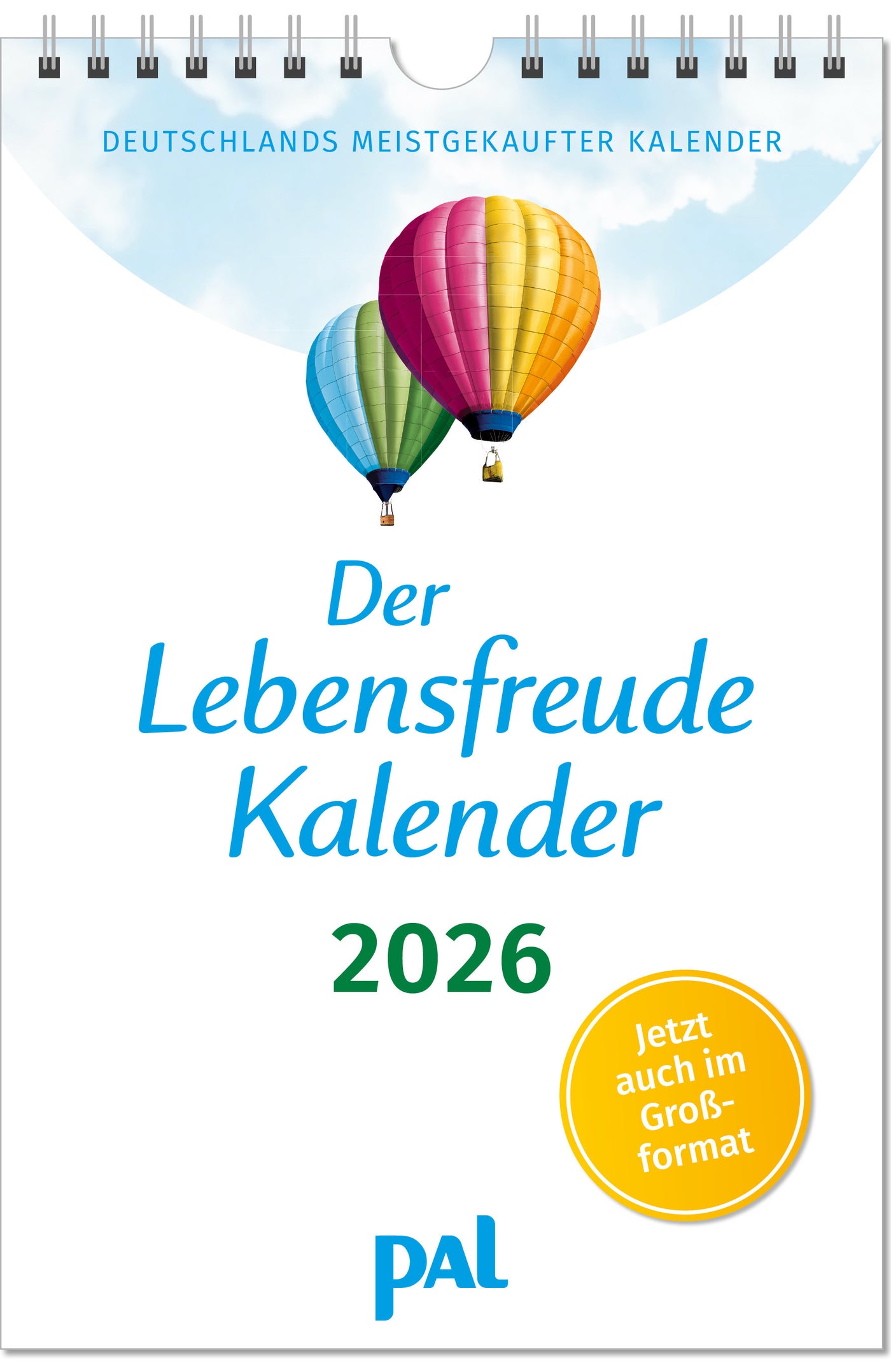 Der Original-Wandkalender, der meistgekaufte deutschsprachige Kalender Deutschlands, im Großformat, 40 Blatt mit Spiralbindung. Mit motivierenden Denkanstößen, psychologischen Impulstexten und beeindruckenden Naturfotos