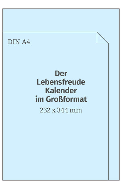 Der Lebensfreude-Kalender 2026 im Großformat