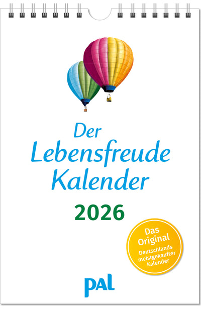 Der Original-Wandkalender, der meistgekaufte deutschsprachiger Kalender, 40 Blatt mit Spiralbindung. Mit motivierenden Denkanstößen, psychologischen Impulstexten und Naturfotos